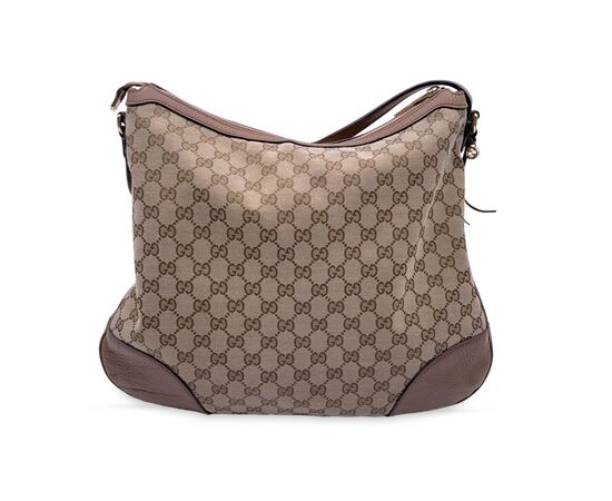 GUCCI Borsa Hobo in Tela Col. Beige Bree M