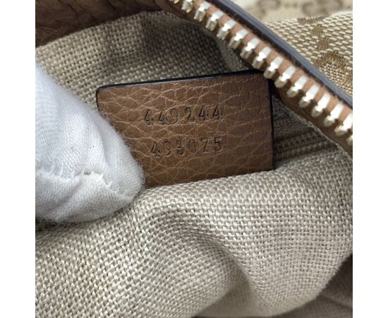 GUCCI Borsa Hobo in Tela Col. Beige Bree M
