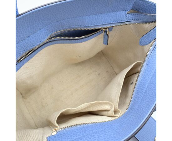 GUCCI Borsa a Mano in Col. Blu Swing M
