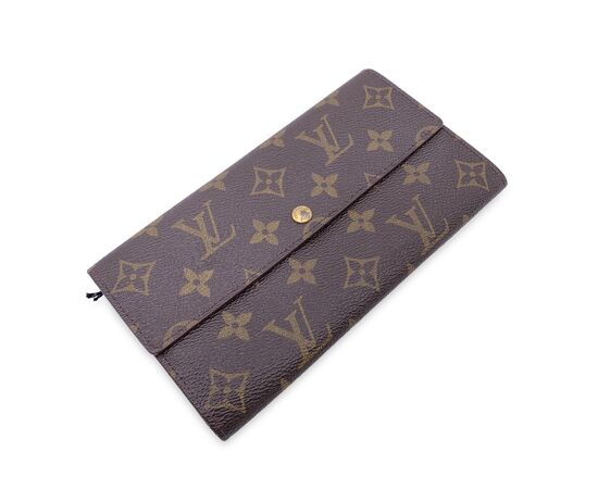 LOUIS VUITTON Portafoglio Vintage in Tela Col. Marrone Sarah M