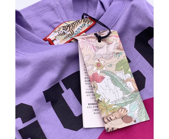 GUCCI Top in Cotone Col. Viola Tiger 44