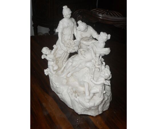 Capodimonte ceramic statue     