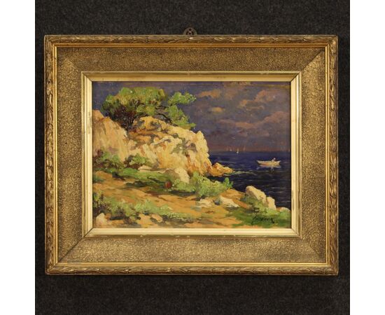 Signed French landscape painting from the first half of the 20th century