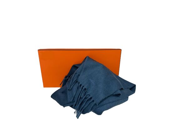 Hermès Sciarpa Cashmere Blu
