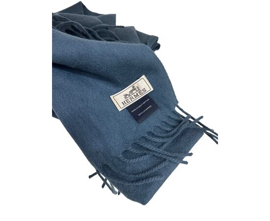 Hermès Sciarpa Cashmere Blu