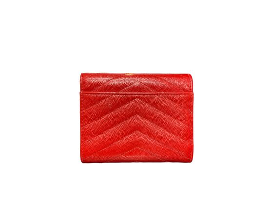 Saint Laurent Portafoglio Cassandra Rosso