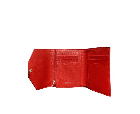 Saint Laurent Portafoglio Cassandra Rosso