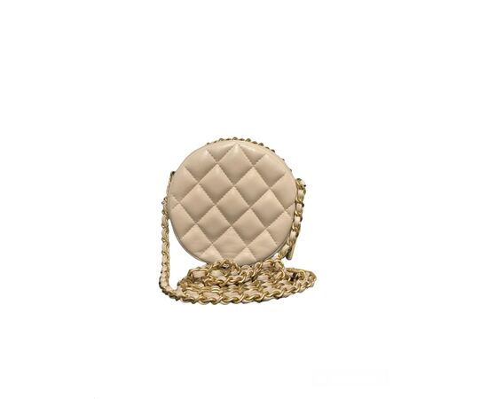 Chanel Round Bag Beige