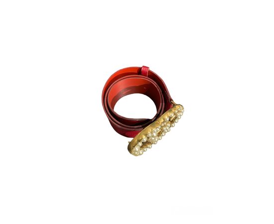 Gucci Cintura Marmont Perle Rossa