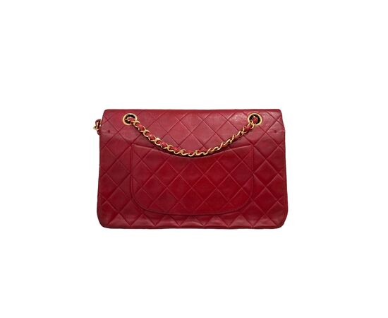 Chanel Timeless 25 Double Flap Rossa