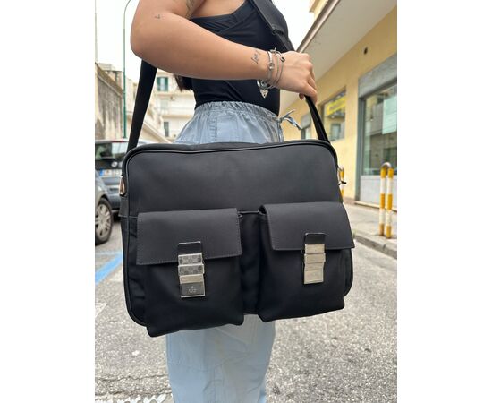 Gucci Tracolla Messenger Nylon Nera