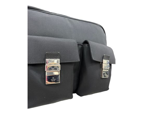 Gucci Tracolla Messenger Nylon Nera