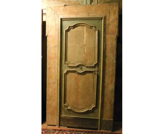 ptl228 pair of lacquered doors, &#39;600 mis. 120 x 222     