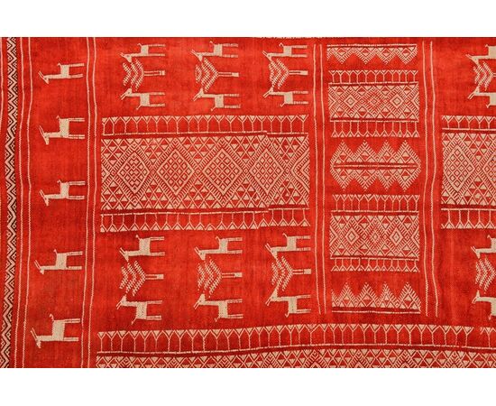 Rare antique Tunisian carpet-fabric     