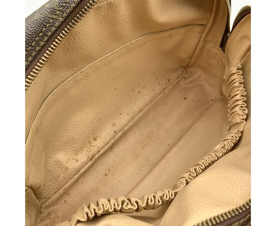 LOUIS VUITTON Pochette Vintage in Tela Col. Marrone Trousse de Toilette M