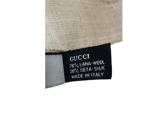 Gucci Sciarpa GG Supreme Lana Beige