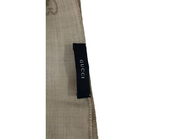 Gucci Sciarpa GG Supreme Lana Beige