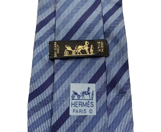 Hermès Cravatta Blu