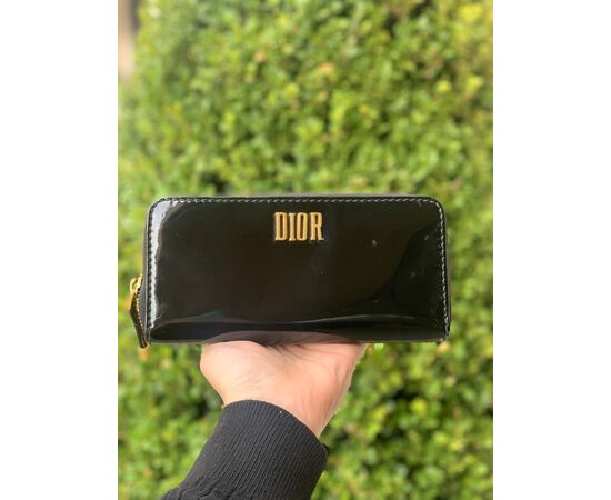 Dior Portafoglio Vernice Nera