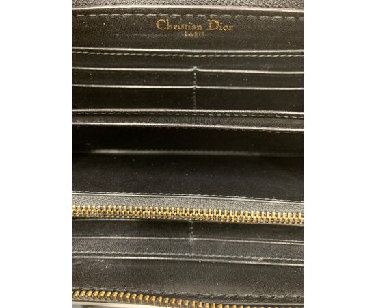 Dior Portafoglio Vernice Nera