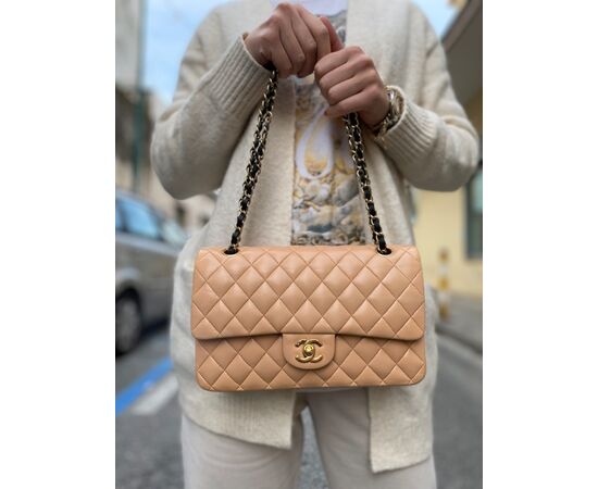 Chanel 2.55 Beige Bicolor
