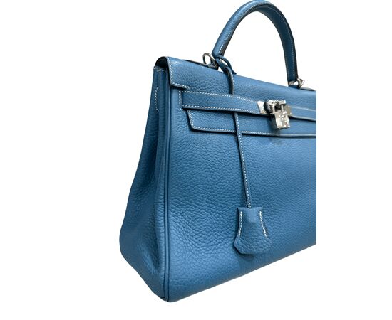 Hermès Kelly 32 Clemence Blue Izmir