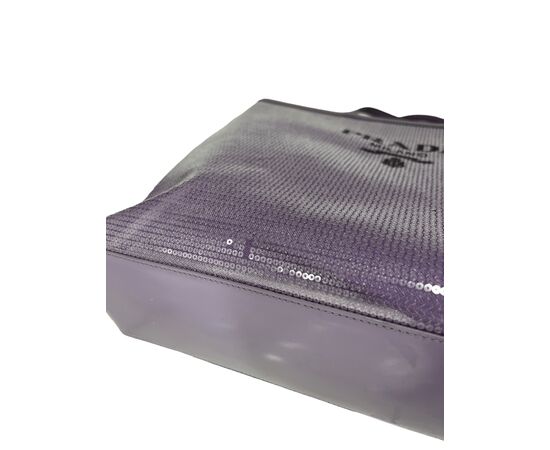 Prada Shopper Paillettes Lilla