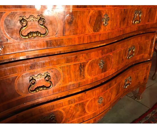 Elegant chest of drawers - period 1760/1770-Lombardy-     