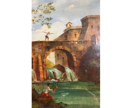 Landscape with figures - Venetian school - early 19th century     