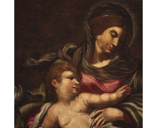 Great 17th century painting Madonna with child