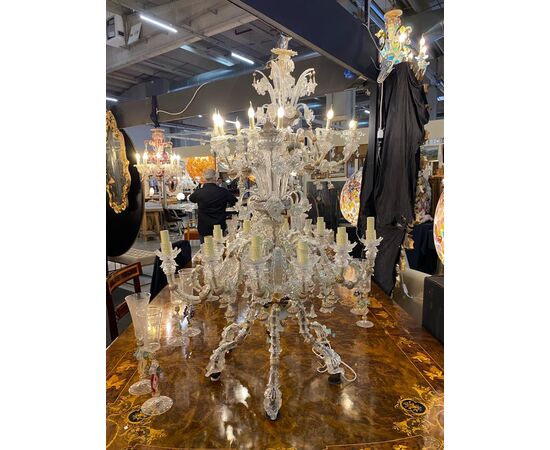 Candeliere vetro di Murano 10 luci