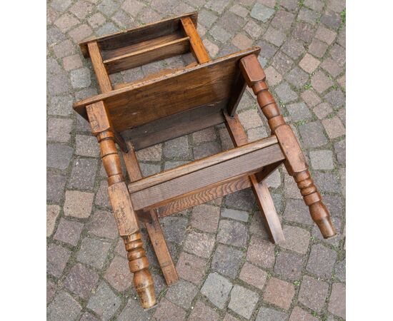 Set di  antiche sedie- inginocchiatoio - M/860-861 -