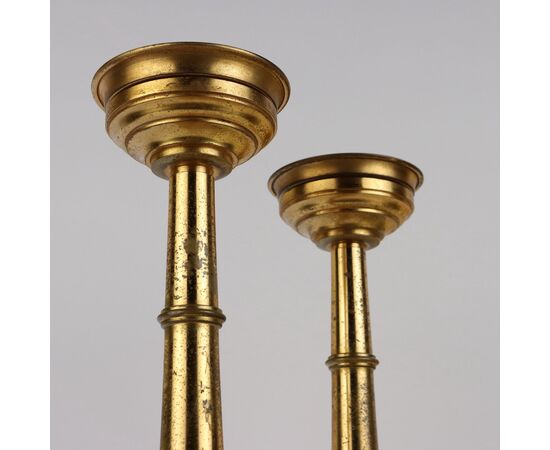 Candelieri Antichi '900 Bronzo dorato