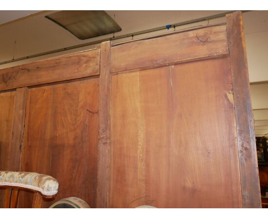 Three-door mahogany wardrobe from the early 1900s     