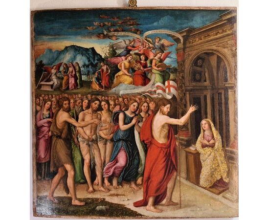 80. Bottega di Mario Pupini, 1511-75.  “Cristo appare risorto a Maria Maddalena”. 