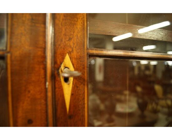 Trumeau inglese del 1800 Stile Regency in legno di mogano