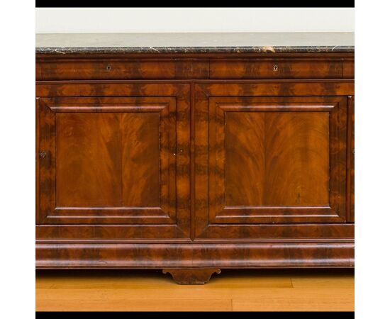 Ancient French sideboard with marble     