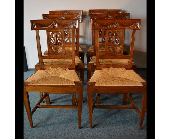 Six 19th century chairs     