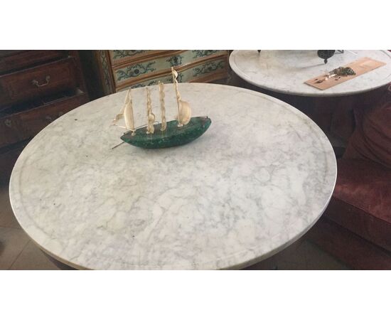 tavolo impero piano in marmo