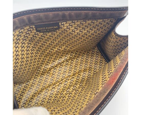 GUCCI Pochette Vintage in Camoscio Col. Marrone n.a. M