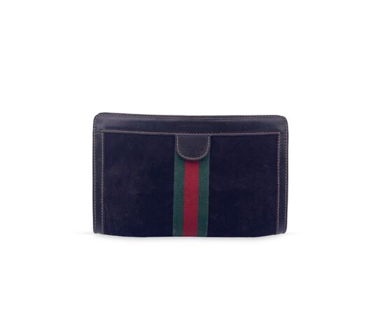 GUCCI Pochette Vintage in Camoscio Col. Marrone n.a. M