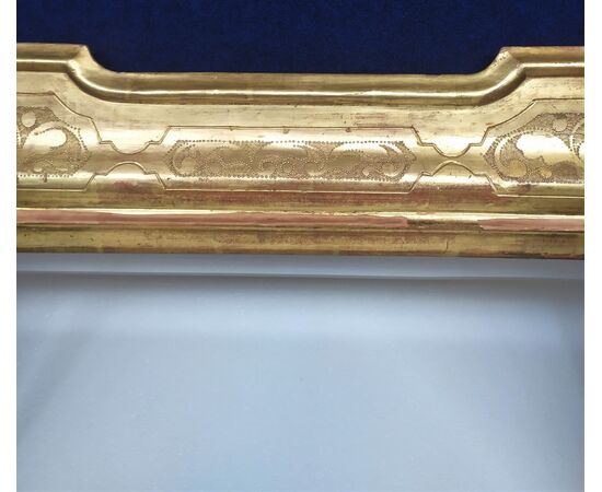 Large tray mirror in gilded wood - Italy 19th century     