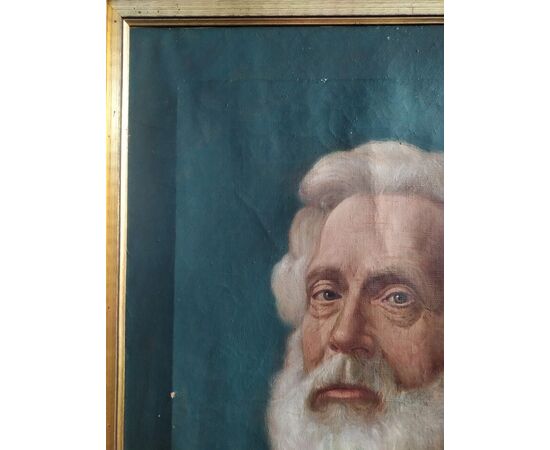 A. Bonelli - oil painting on canvas &quot;Portrait of a Gentleman&quot; Italy early 20th century.     