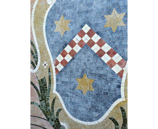 Grande Stemma Araldico in mosaico policromo - Italia XIX/XX sec.