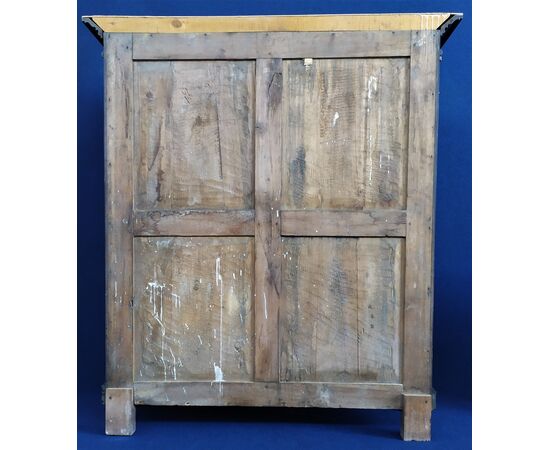 Walnut display cabinet with 2 open doors - Italy 19th century     