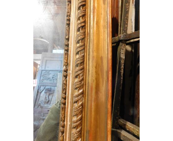 SPECC392 - Specchiera in legno dorato, epoca '800, misura cm L 158 x H 188  