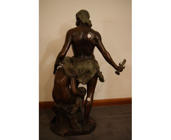 Antica scultura in bronzo firmata A. De Luca