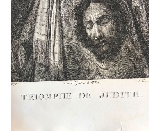 TRIOMPIE DE JUDITH - TARDIEU Pierre Alexandre -incisione a bulino