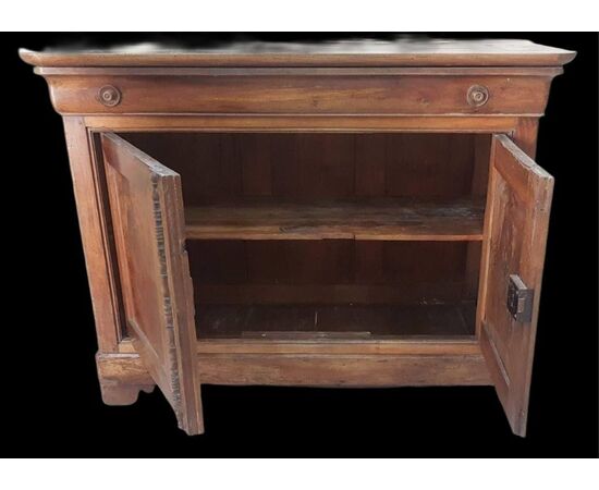 Walnut sideboard with two doors, 19th century     