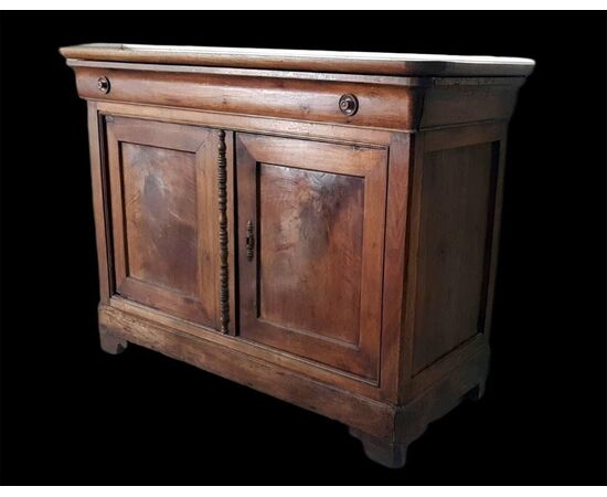 Walnut sideboard with two doors, 19th century     